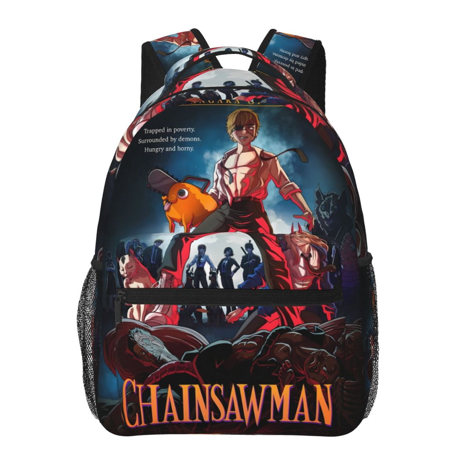 Chainsaw Man Backpack Lightweight Bookbag Casual Daypack For Women Men ...