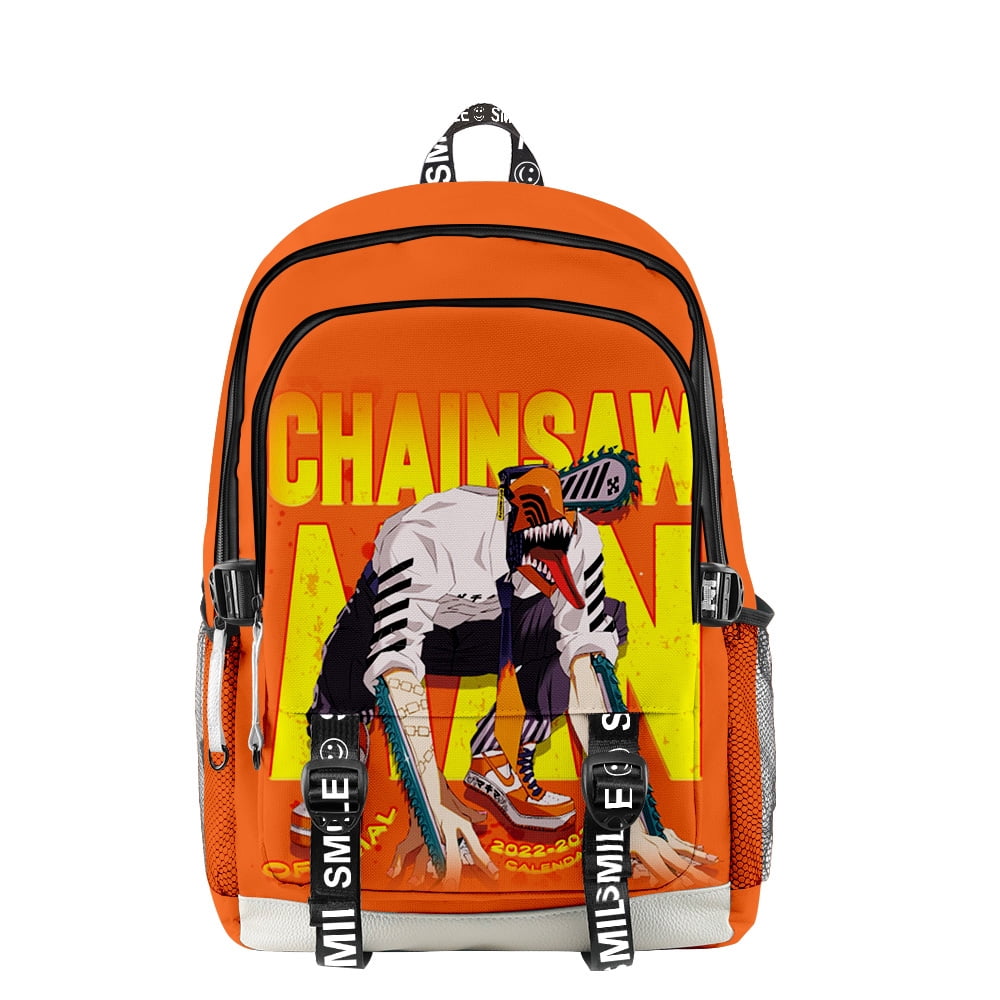 Chainsaw Man Backpacks Casual Fashion Travel Bag Unisex Daypack Anime  Zipper Pack