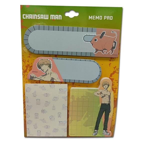 Chainsaw Man - Denji & Pochita Group Dei-Cut Memo Pad Set