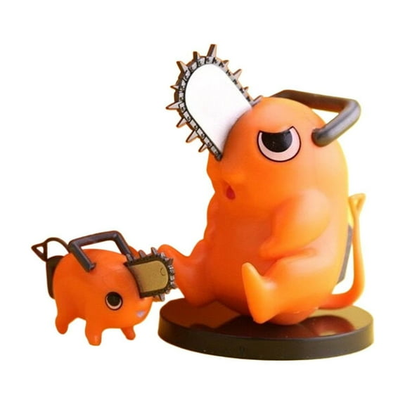 Chainsaw Man Figure, Mini Pochita Cute Anime Figurine, Collectible Statue Desktop Accessories, Gift for Anime Fans