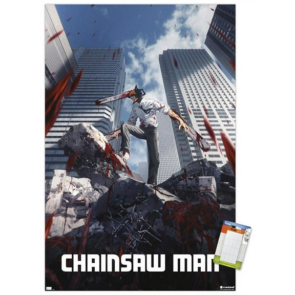 Chainsaw Man - Key Art Wall Poster, 22.375" x 34"