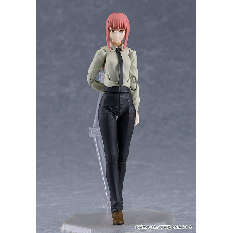 Max Factory Chainsaw Man: Makima Figma Action Figure - Includes Interchangeable Faces, Lollipop, Beer Mug & Sitting Parts