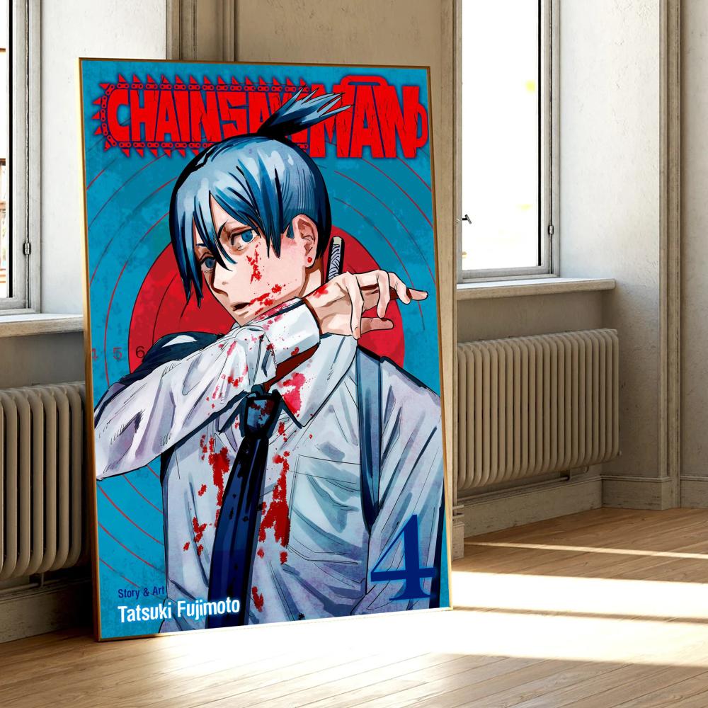 Chainsaw Man Poster Classic Vintage Posters HD Quality Wall Art Retro