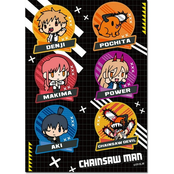Chainsaw Man - SD Group Sticker Set 5"X7"