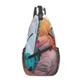 thumbnail image 1 of Chainsaw Man Sling Bag Crossbody Sling Backpack Chest Bag Daypack Purses Shoulder Bag For Women Men Travel Hiking, 1 of 7