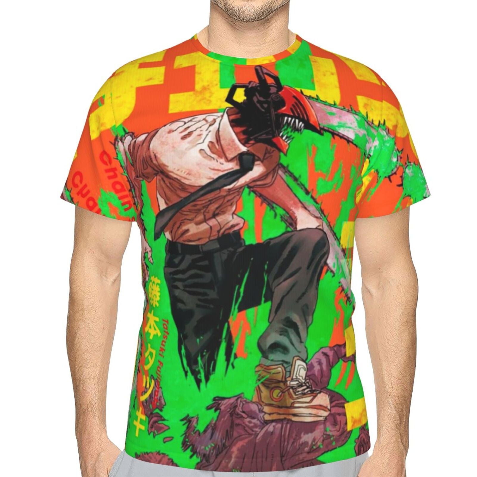 Chainsaw Man Unisex 3d Pattern Printed Short Sleeve T-Shirts