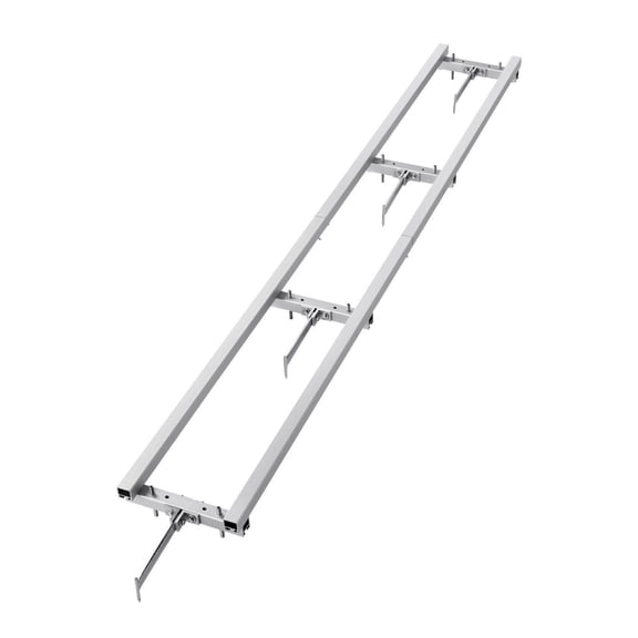 Chainsaw Mill Rail System 9ft - Aluminum Adjustable Saw Mill Rail Kit with 4 Crossbars - For Woodworkers & Builders