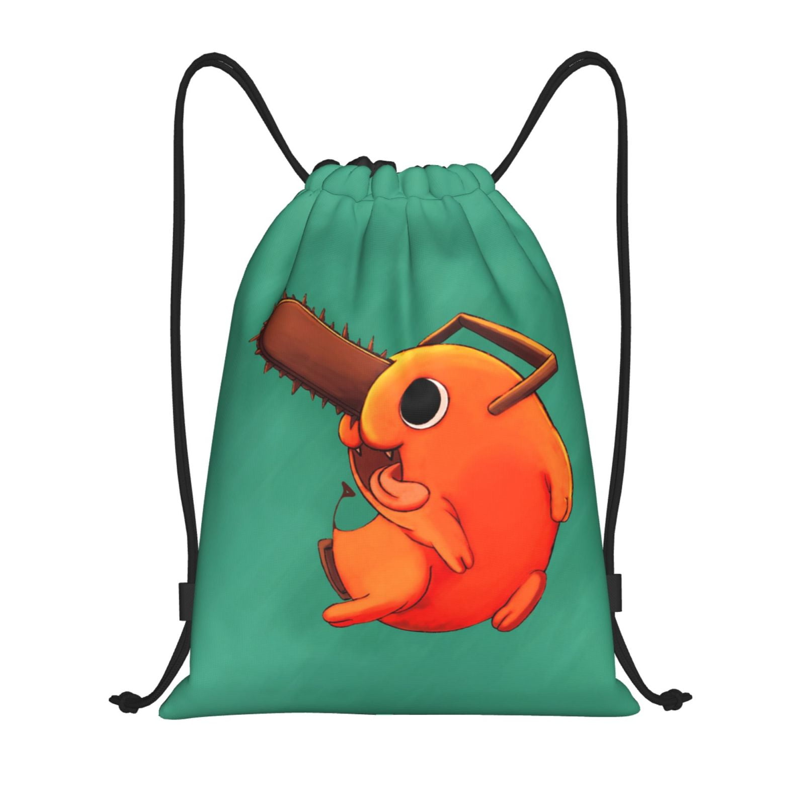 Threadart Drawstring Backpacks - Pack Of 10 Orange Cinch Sacks, Large 15x18.5 Inch For Sports & Travel