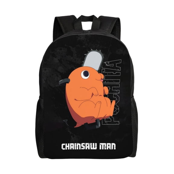Chainsaw Orange Men Travel Backpack Unisex Bookbag Large for Office Lightweight Outdoor Travel Shoulder Bag 16In