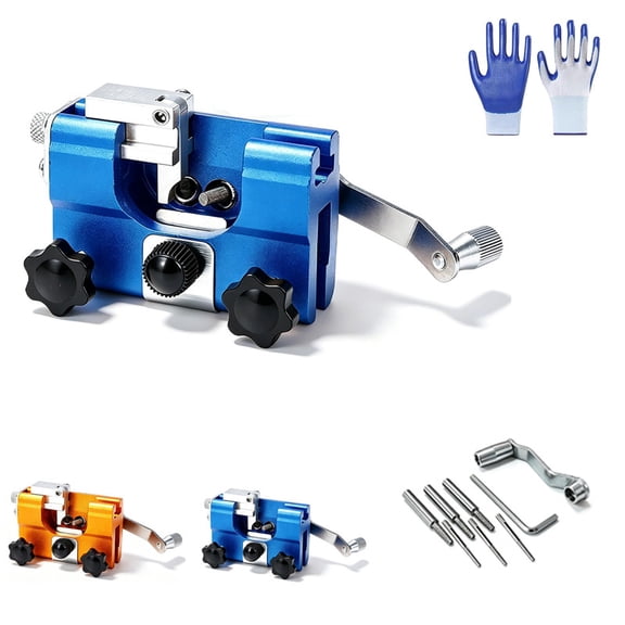 Chainsaw Sharpener Kit, Portable Chain Saw Chain Sharpener Tool with Adjustable Clamp, Manual Chainsaw Sharpening Tool for 4-22 Inch Saw Chains, Bar Mount Chainsaw Blade Sharpener Kit