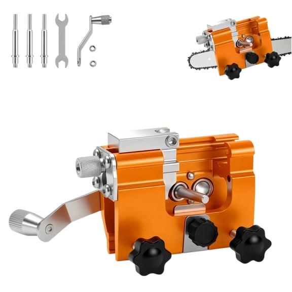 Chainsaw Sharpener Portable Hand Crank Chainsaw Sharpener Set Tool for Chain Sharpening Manual Chain Saw Blade Sharpener for Garden Worker