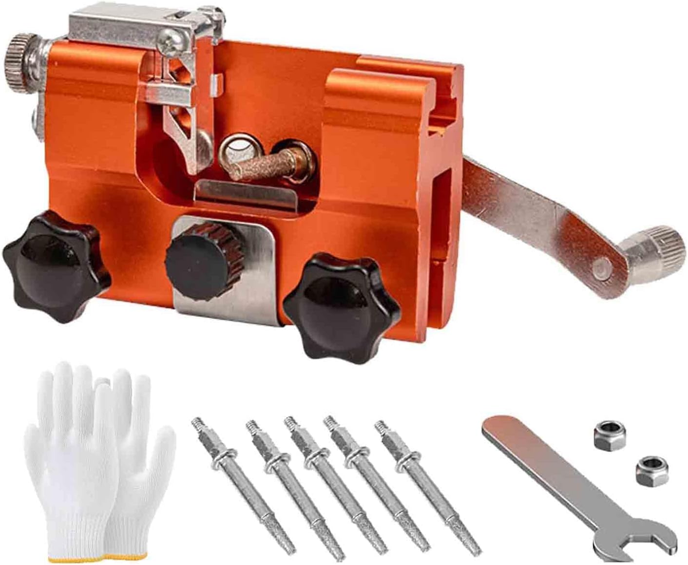 Chainsaw Sharpener, Portable Saw Sharpener Jig Kit, Hand Crank Chainsaw ...
