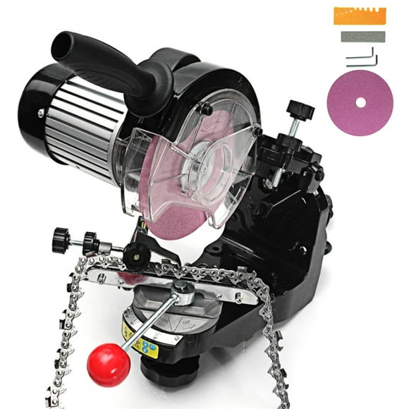 Chainsaw Sharpener, Professional Electric Multi-Angles Automatic Saw Chain Blade Grinder Sharpener Machine, 1/8-Inch-by-3/16-Inch