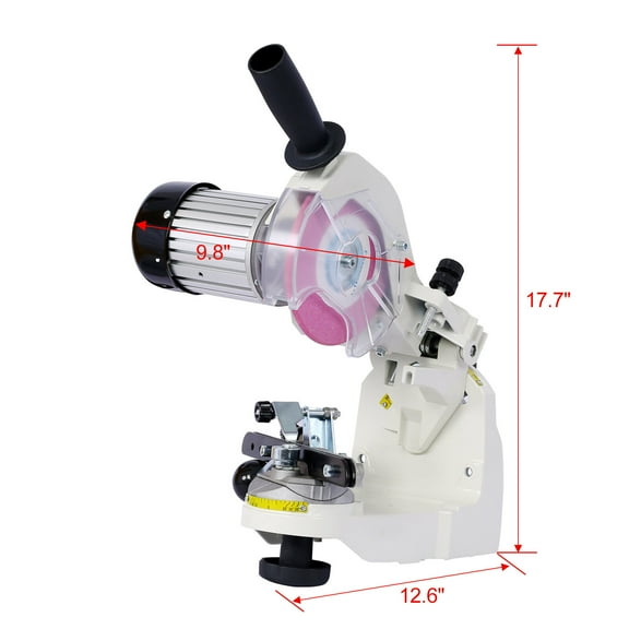 Chainsaw Sharpener Professional Multi-Angle Adjustable Chain Grinder 120-Volt Bench Grinder Universal Saw Chain Sharpener, for All Chainsaw Chains gray color,