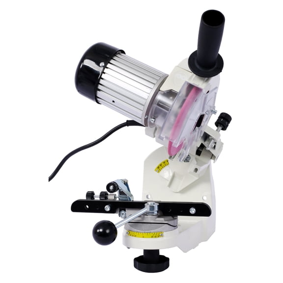 Chainsaw Sharpener Professional Multi-Angle Adjustable Chain Grinder 120-Volt Bench Grinder Universal Saw Chain Sharpener, for All Chainsaw Chains gray color