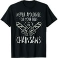 thumbnail image 1 of Chainsaw Shirt Joke Chainsaw Lover Lumberjack Woodcutter T-Shirtmen and women can wear, black, white, gifts, 1 of 4