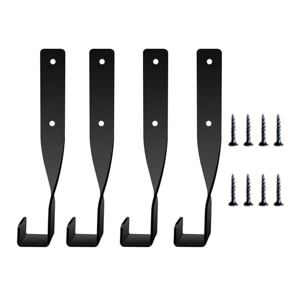 Chainsaw Storage Hanger 4 Pack, Wall Mounted Hook Rack for Chainsaws and Trimmers, Space Saving for Shed