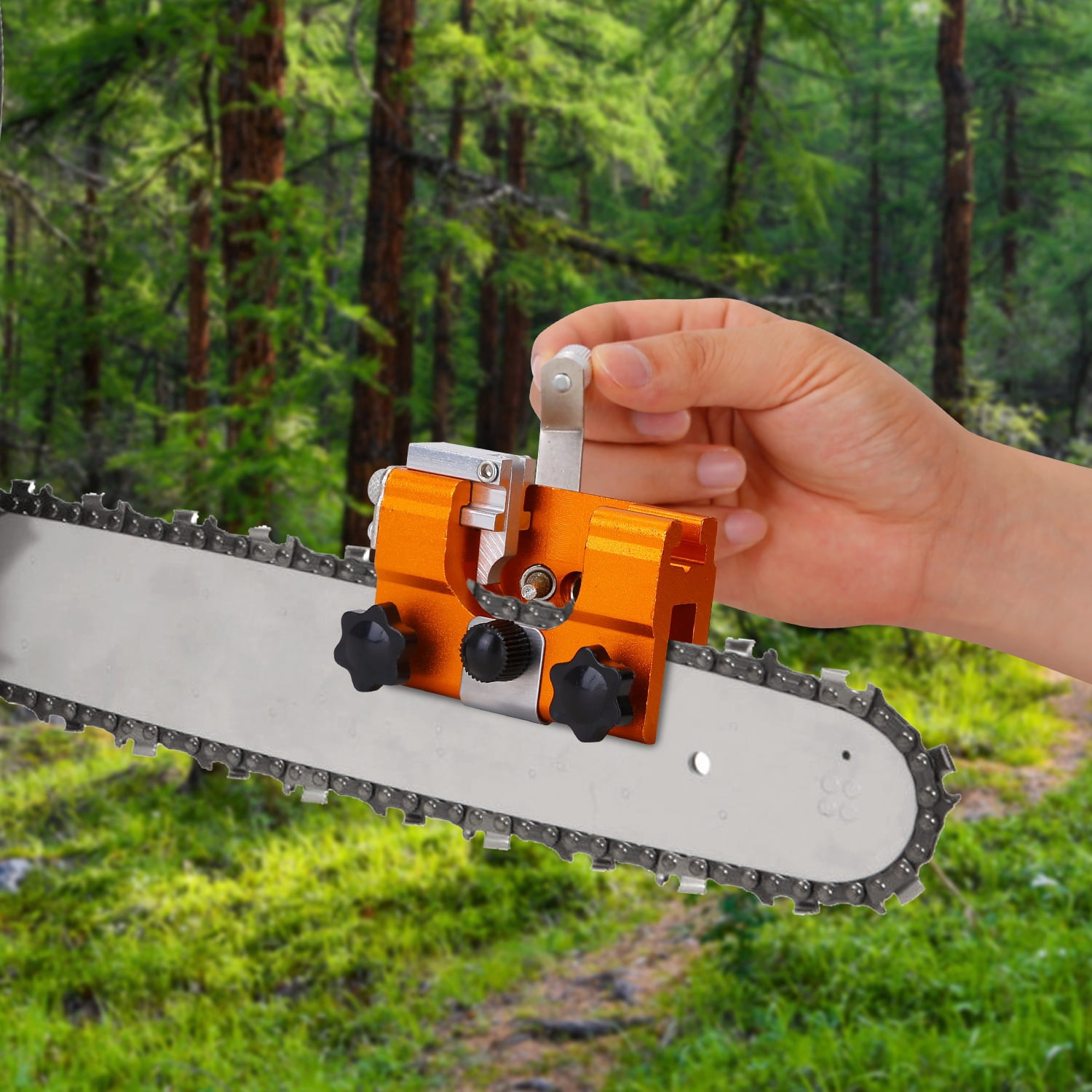 Chainsaw TeqHome Chain Sharpening Jig Universal Chainsaw Sharpener Kit ...