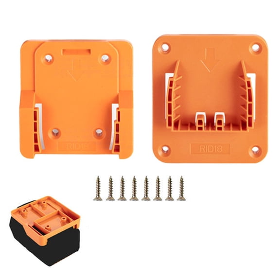 Chainsaw Tool Hanger For RIDGID And 18V Li-ion Tool Batteries, Plastic Drill And Battery Rack Set For Organized Garage Or Workshop Storage(1 SET)