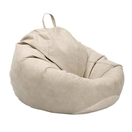 Chair Adults All-Match Stuffed Storage Sofa Cover - White