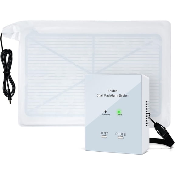 Chair Alarm for Elderly Dementia Patients, Briidea Chair Alarms and Fall Prevention for Elderly, Dual Protection of Lighting and Sound, Easy to Clean, Protecting The Safety of Wheelchair Users