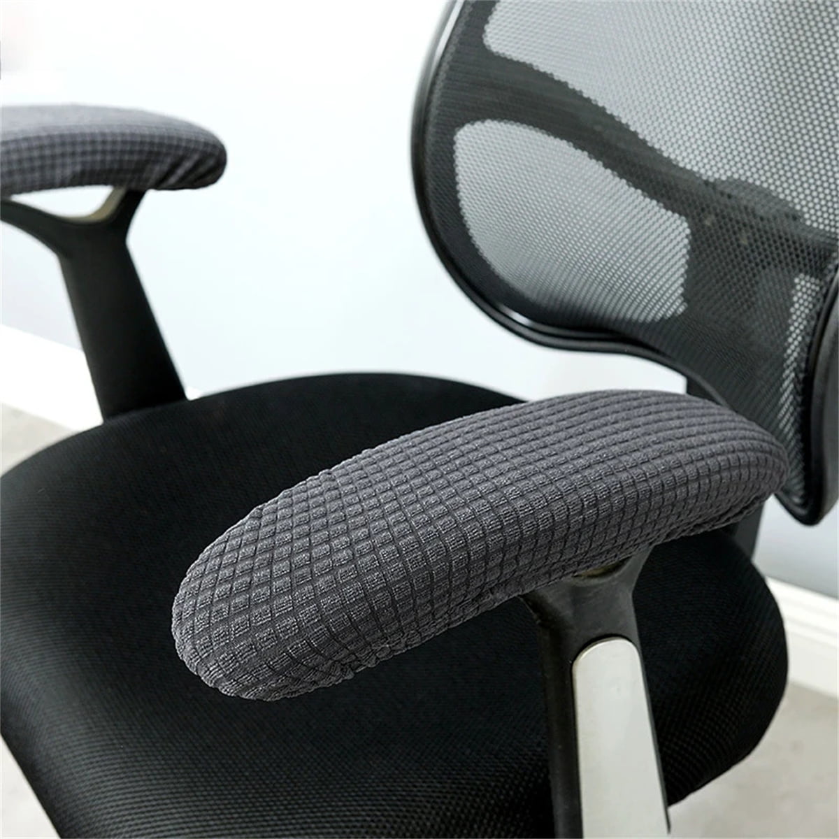 2pcs Ergonomic Memory Foam Office Chair Armrest Pads Comfy Gaming Chair Arm Rest Covers for Elbows and Forearms Pressure Relief Black Red Grey Walmart