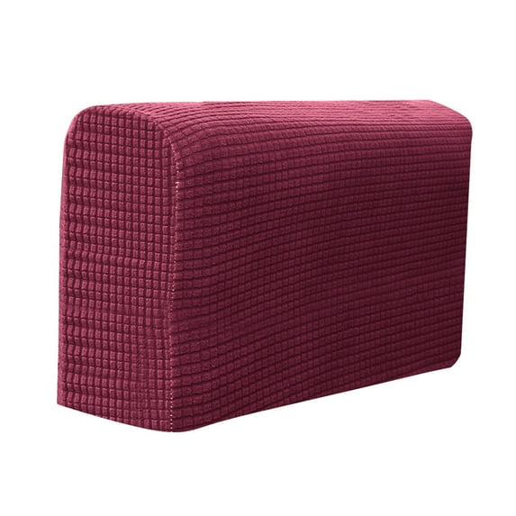 Chair Arm Protectors Sofa Armrest Cover Stretch Armchair Slipcover Protector Elastic Home Office Recliner Couch Loveseat Cloth burgundy