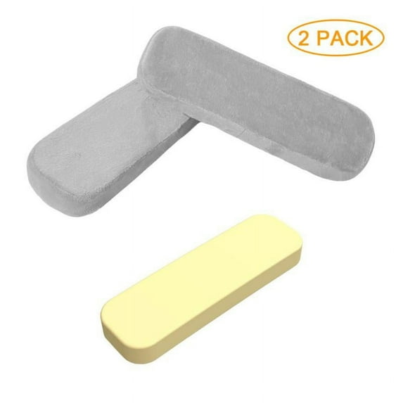Chair Armrest Pads (2 Pack), Memory Foam Home/Office Chair Arm Cover Comfy Computer Gaming Chair Cushion Removable Washable Elbow ,Support Forearm Pressure Relief