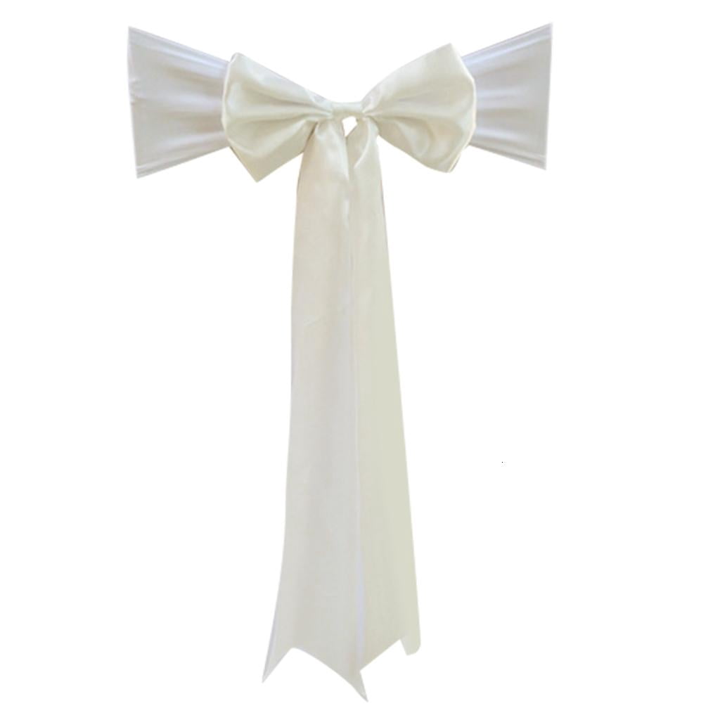 Chair Back Cover Chair Ribbons with Extended Tail Ribbon for Wedding ...