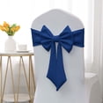 thumbnail image 1 of Chair Back Decoration Cover, Elastic Bow Chair Sash, Banquet Chair Back Decor for Wedding Hotel Party Event Seating Decoration, 1 of 6