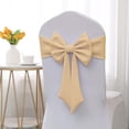 thumbnail image 1 of Chair Back Decoration Cover, Elastic Bow Chair Sash, Banquet Chair Back Decor for Wedding Hotel Party Event Seating Decoration, 1 of 6