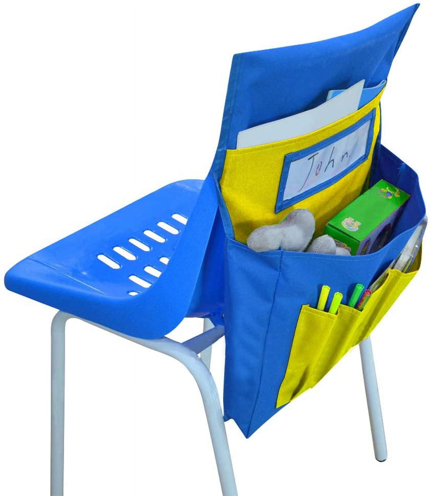 Chair Back Pocket School Seat Chair Storage Bag 6 Pockets