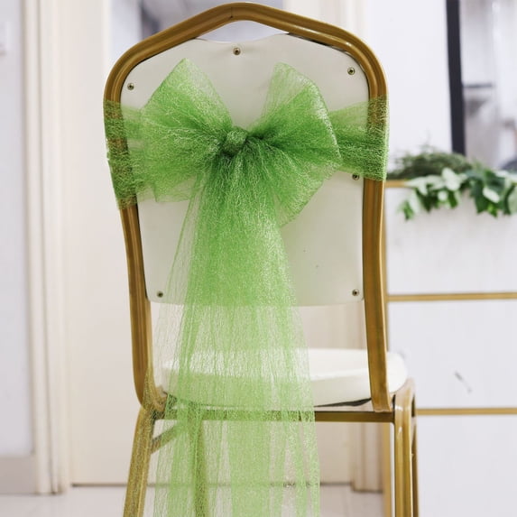 Chair Bows for Special Events, Wedding Chair Sashes Covers,Organza Chair Sashes,Tulle Bows Ties,Wedding Bands Decoration,Sashes Ribbon Ties Back Sash for Wedding Party Events Cover Decoration