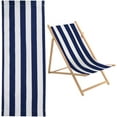 thumbnail image 1 of Chair Canvas Cloth Beach Chair Cloth Replacement Supplies Prussian Blue 1150x435x2mm, 1 of 9