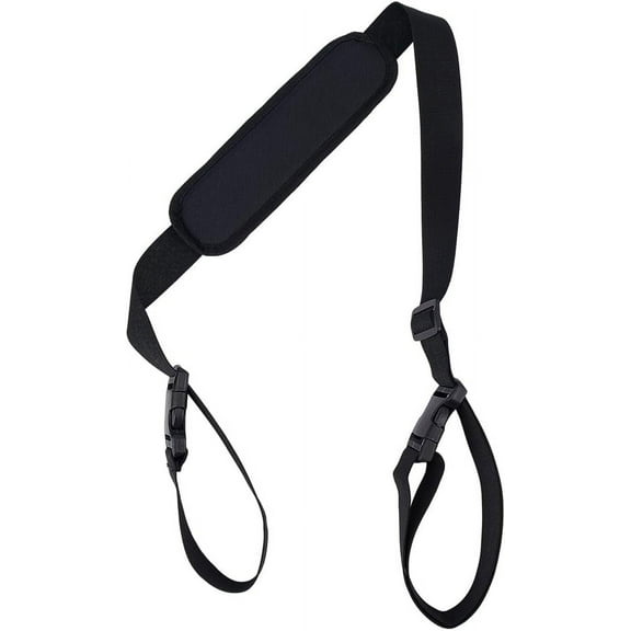 Chair Carrying Strap Adjustable Beach Chair Backpack Anti-Slip Shoulder Straps Replacement Universal for Foldable Bikes Scooter Camping Backpacking Picnics Outdoor Black 106-176cm