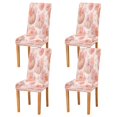 thumbnail image 1 of Chair Cover 4 Pack Removable Dining Chair Protectors Washable Chair Slipcovers Seat for Home Wedding Decor Pastel Pink Pumpkins, 1 of 6