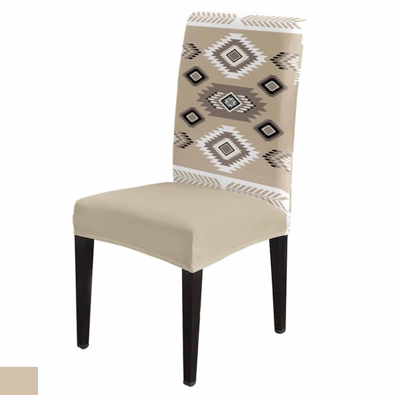 Chair Cover Blue Bohemian Geometric Dining s Spandex Stretch Seat Cover for Wedding Kitchen Banquet