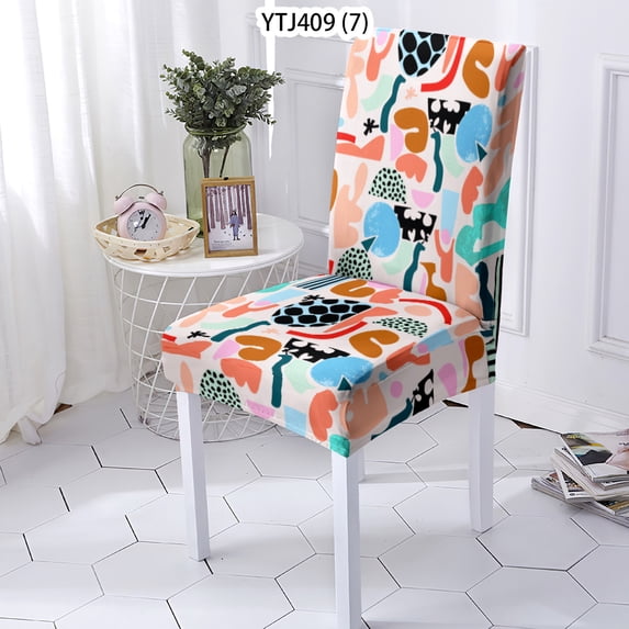 Chair Cover Decorative Pattern Banquet s Home Office Seat Cover Back House Restaurant Hotel Sliove