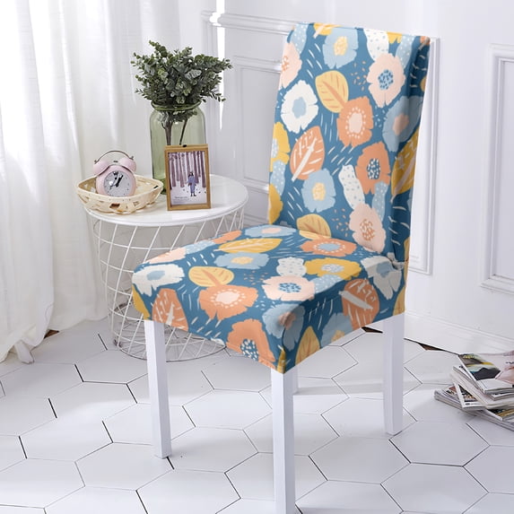 Chair Cover Dining Stretch For Kitchen Stools Elastic Dine Chairs Sliover Home Wedding Decoration A