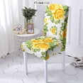 thumbnail image 1 of Chair Cover Flowers Removable Seat Cover Stretch Dinner Room Chairs Covers Anti-Dirty Kitchen High, 1 of 5