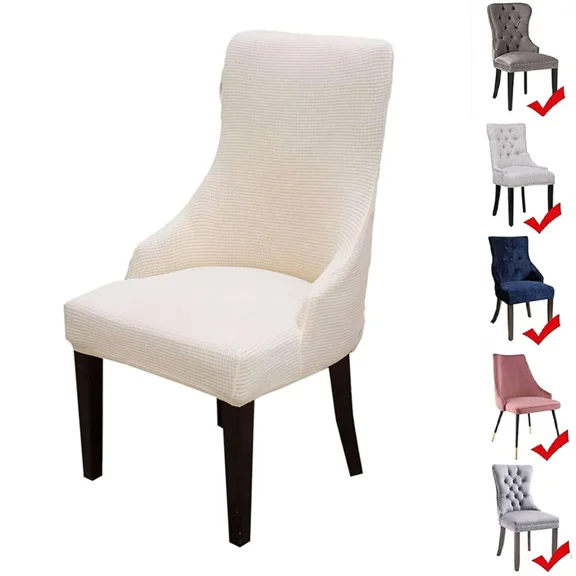 Chair Cover For Bedroom Kids Dining Chair Covers-Beige Removable Washable
