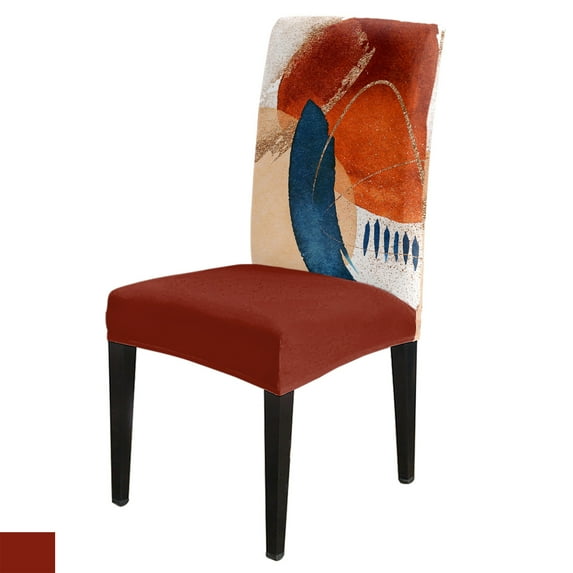 Chair Cover Geometric Abstract Art for Kitchen Seat Dining s Stretch Slipcovers for Banquet Hotel H