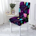 thumbnail image 1 of Chair Cover Geometry Chaise Seat CaseRemovable Stretch s Dinner Room Anti-Dirty Kitchen High Livin, 1 of 5