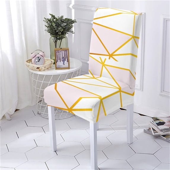 Chair Cover Geometry Style Cover chair Dining Spandex Elastic Chair Sliover Cartoon Animal Pattern C