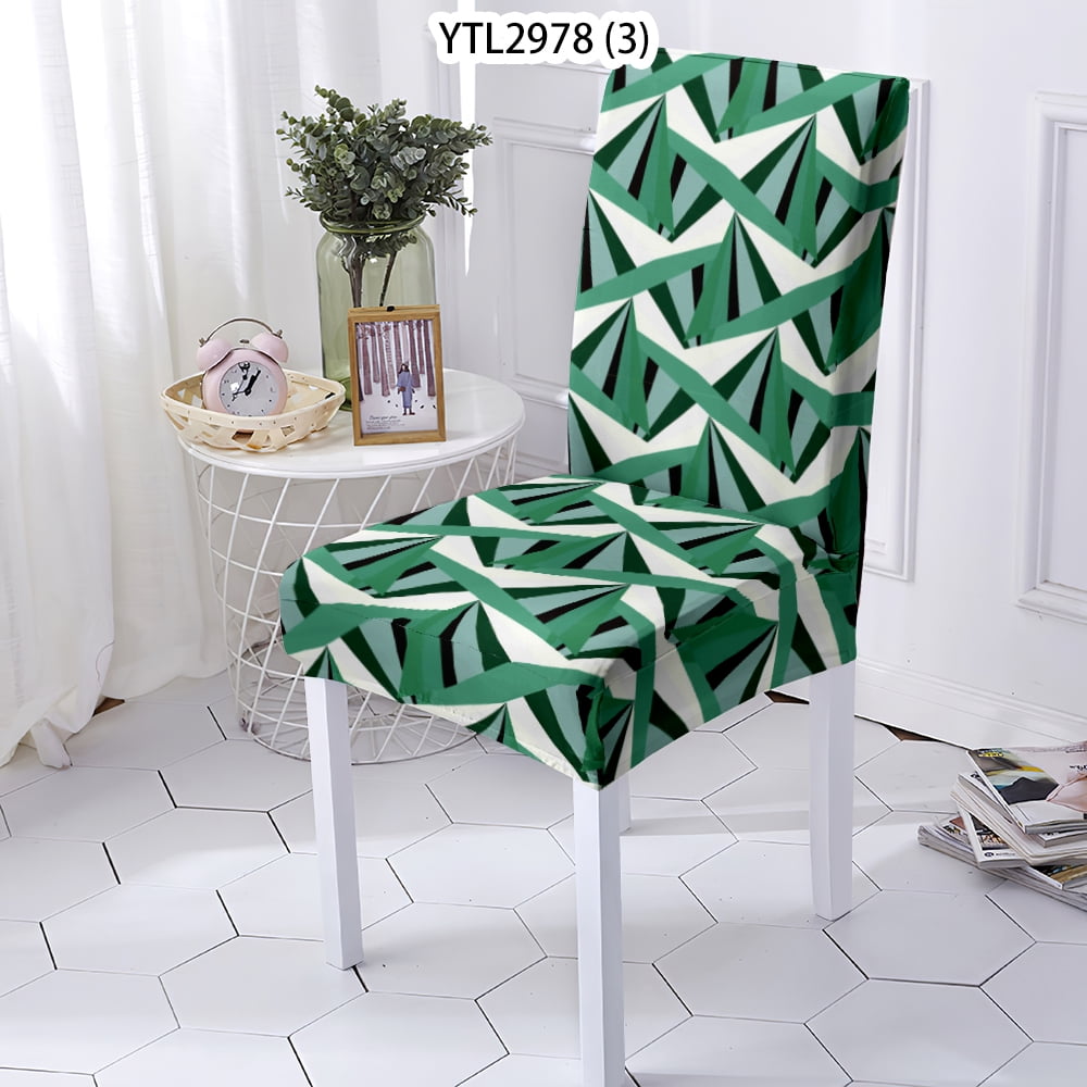 Chair Cover Geometry Style Elastic Dining Room s Stretch Dining Room ...