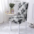 thumbnail image 1 of Chair Cover Geometry Style With Back Seat Covers For Chairs Office Stripe Pattern Seat Cases For C, 1 of 5