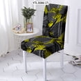 thumbnail image 1 of Chair Cover Graphic Geometric Lines Anti-Dirty Seat CaseKitchen High Living s Spandex Chair Sliover, 1 of 5