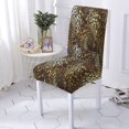 thumbnail image 1 of Chair Cover Leopard Print Spandex Stretch Chairs Covers Dining Polyester Elastic Washable Seat Cover, 1 of 5