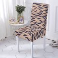 thumbnail image 1 of Chair Cover Leopard Print Spandex Stretch Chairs Covers Dining Polyester Elastic Washable Seat Cover, 1 of 5