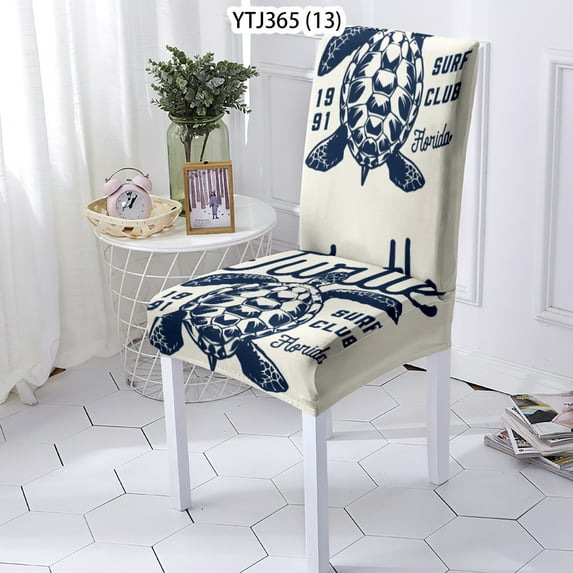 Chair Cover Marine Jelly Chaise Seat CaseRemovable Stretch s Dinner Room Anti-Dirty Kitchen High Li